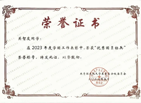 Outstanding Youth League Member