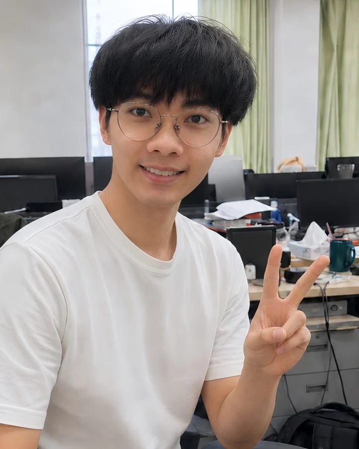 Zhiyou Guan in the office